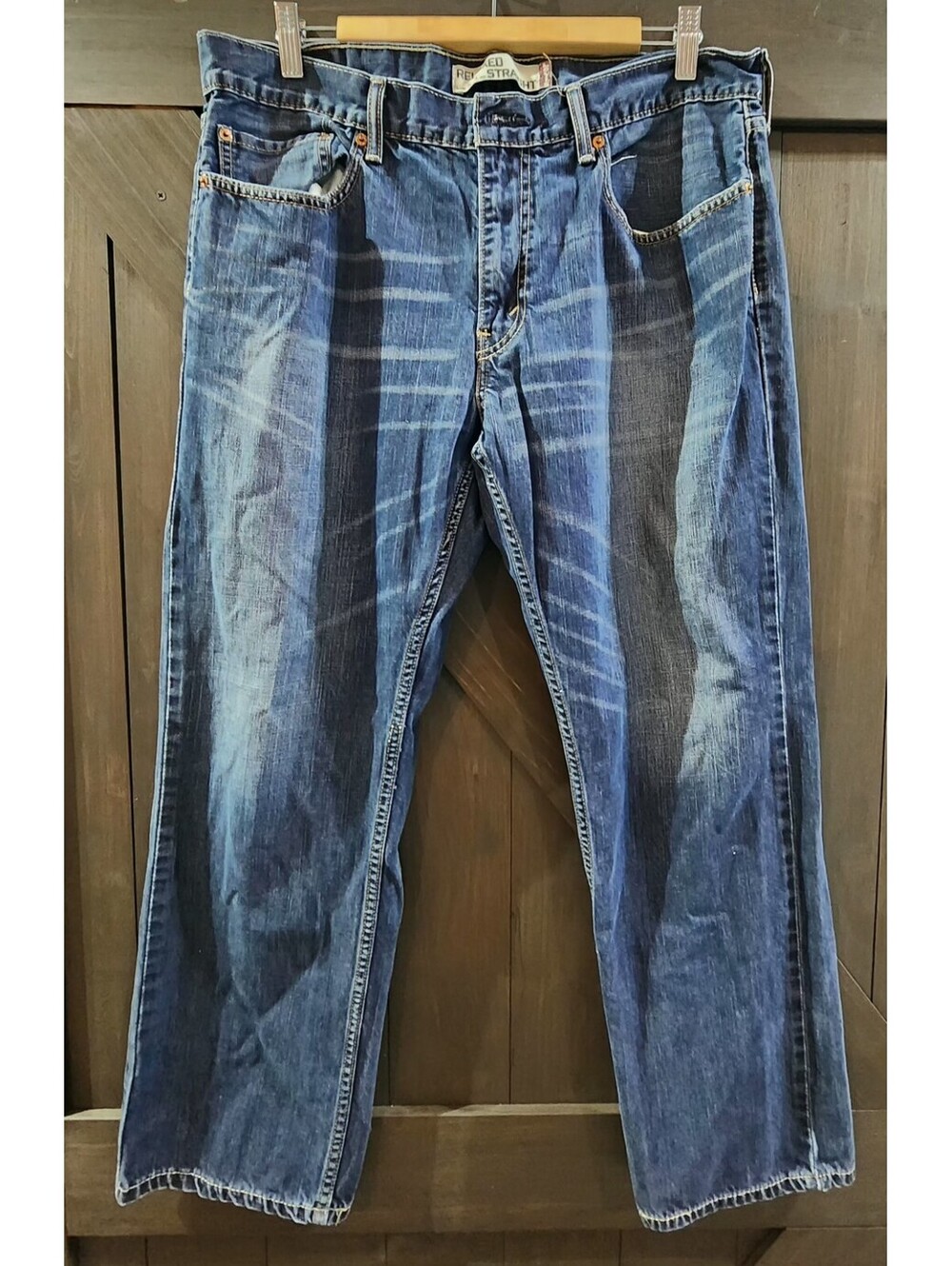 Levis 559 Mens Jeans 36x30 Blue Denim Relaxed Fit Straight Leg